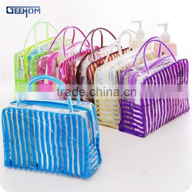pvc waterproof bath set bag, cheap toiletry storage bag