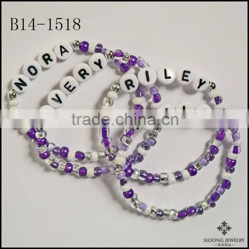 New products 2014 Bead Bracelet Beaded Jewelry PERSONALIZED Name Bracelet