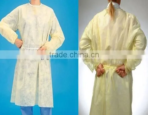 disposable polyproplene doctor and nurse gowns