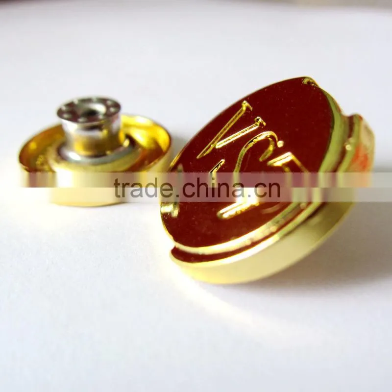 bright gold color button