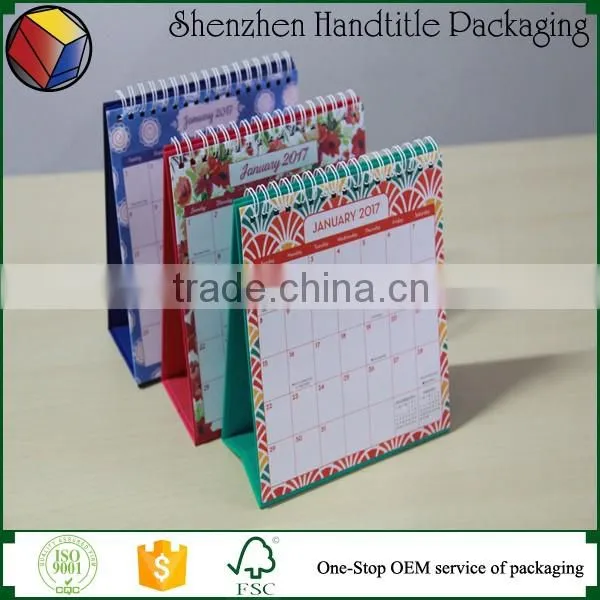 2017 new year paper islamic table desk advent hijri calendar factory
