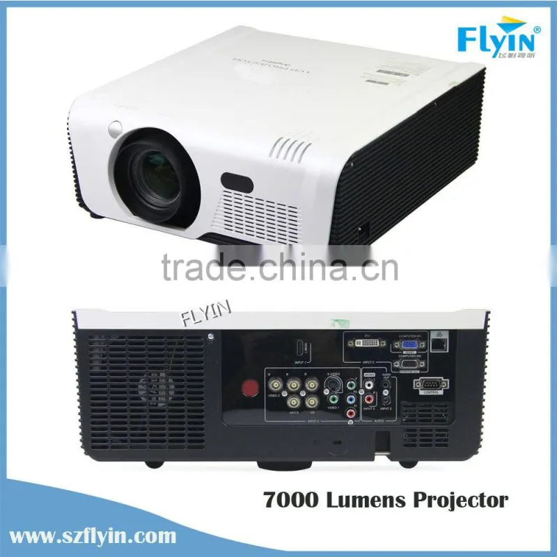 Full HD Multimedia Edge blending projector 7000 ansi lumens with HDMI Wifi RJ45/RS232 Hologram projector Large Venue screen