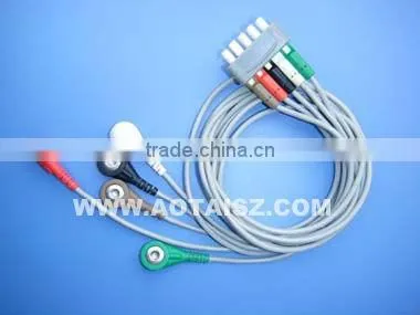 5 Lead Patient Monitor Ecg Cable