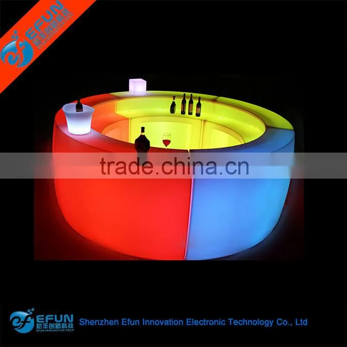 acrylic led bar furniture ,mobile commercial illuminated led bar counter