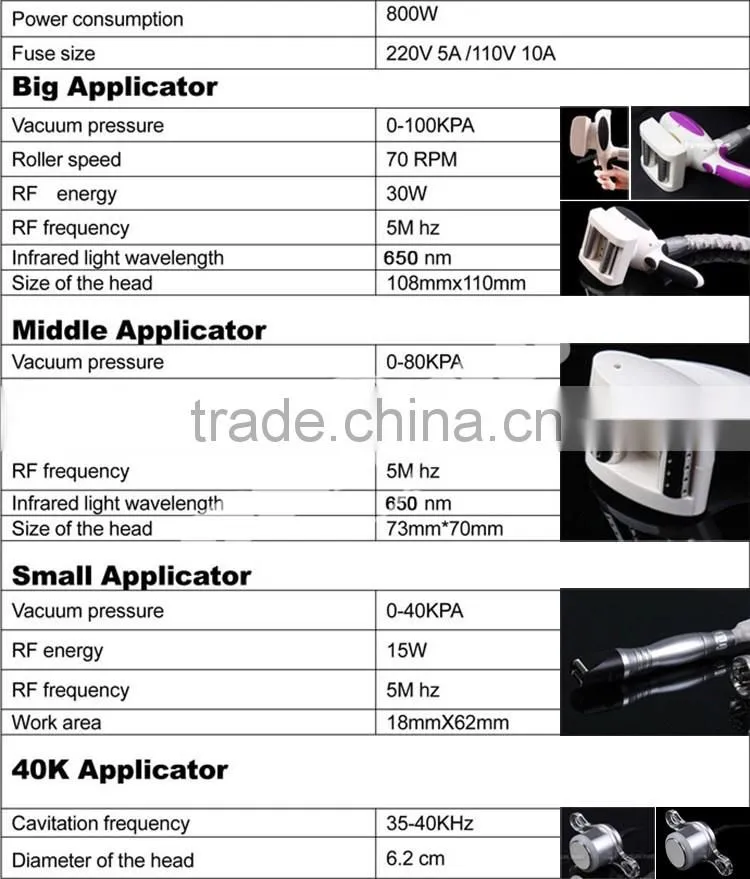 5.6 Inch Truecolor Touch Creen Slimming Salon Beauty Equipment