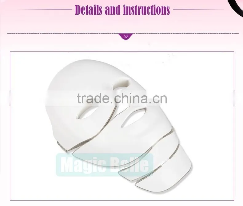 Non invasive led beauty light mask Facial LED PDT pdt beauty machine in alibaba