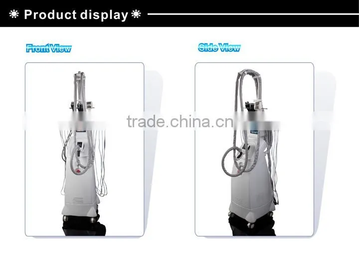 Two Vacuum Rollers+Six-polar RF+Infrared Laser+Valeshape Beauty Machine