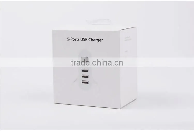 5 ports USB multi plug outdoor travel charger