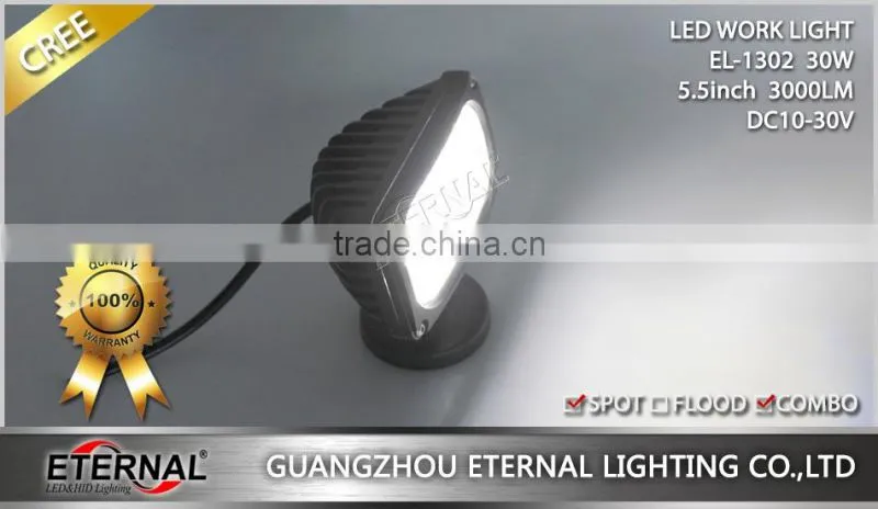 5.5in 30W rectangle led driving light hi-low beam 3 wire out for 4x4 Jeep off-road powersports motorsports ATV UTV SUV