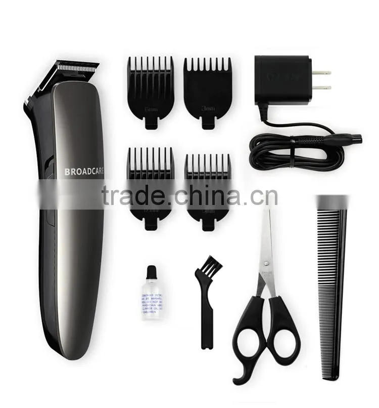 Brand good quality electric rechargeable Hair Clipper and Beard Trimmer wet/dry Hair cut Kit for baby/ men (EU/US plug optionl)