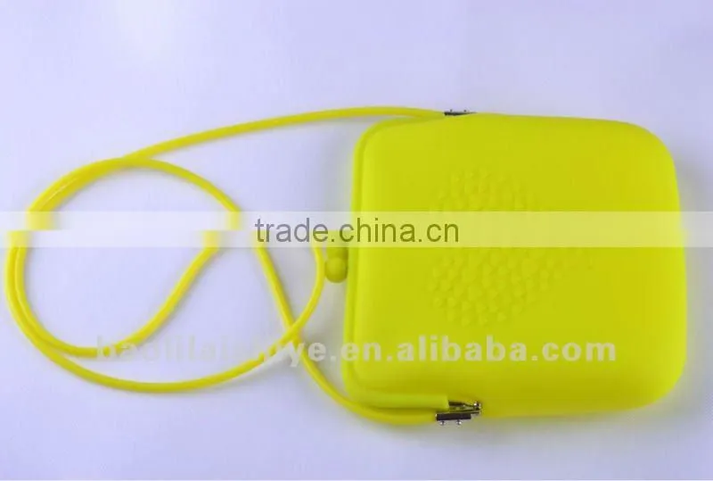 fashion girls silicone shoulder bag