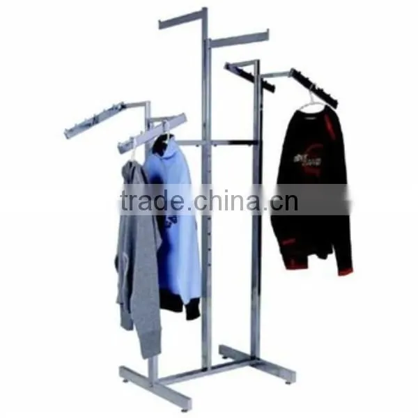 Adjustable Chrome 4 Way Clothing Rack