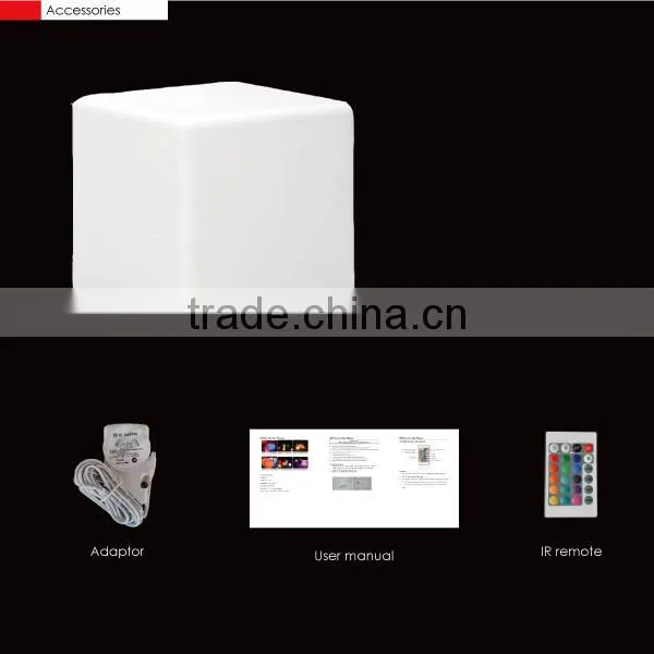 LED growing cube chair for bar