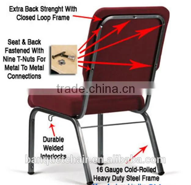 Hot selling church chair wedding chair for church