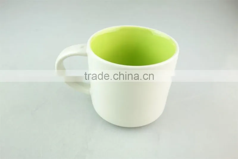 Cheap stocklot ceramic colorful beer mug with the handle