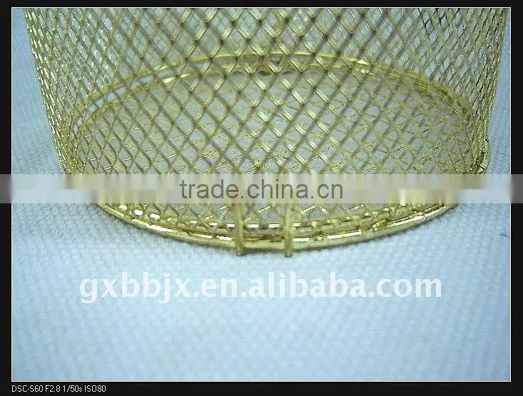 Gold iron wire decorative small mushroom craft