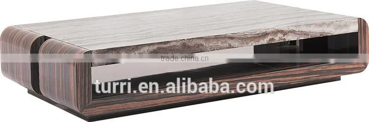 2015 new design marble travertine top coffee table for sale
