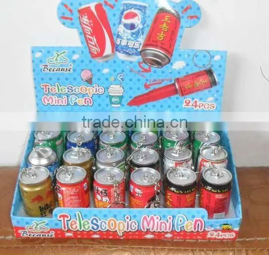 Promotional can shaped plastic ballpen