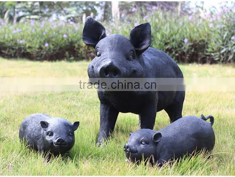 Wholesale animal garden statue resin wild boar sculpture