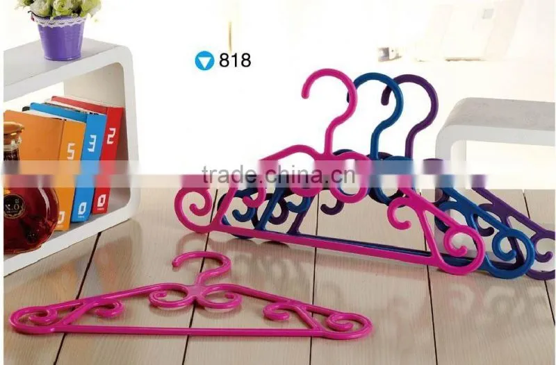 plastic colored garment hanger 5pcs/set