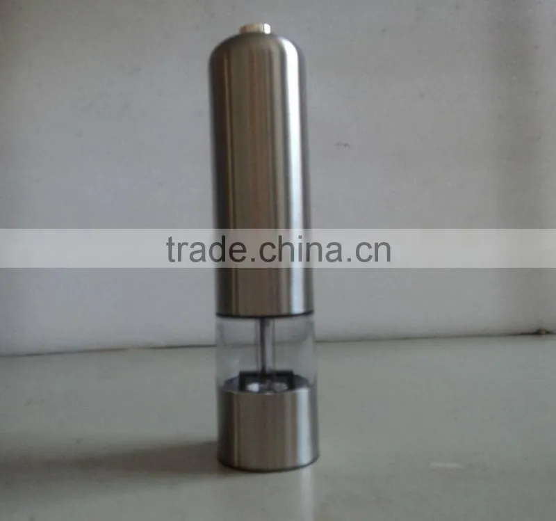 stainless steel electric salt & pepper grinder