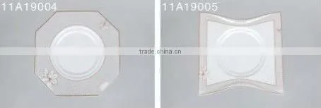 15PCS hotel white ceramic dinnerware set tableware set
