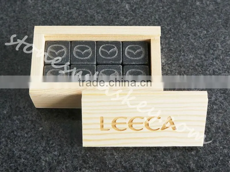 Basalt whiskey stones | whiskey black stone 8 pcs set