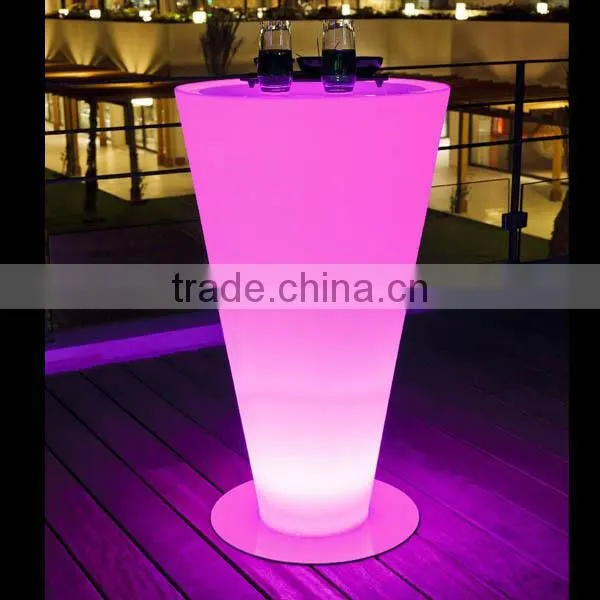 RGB changing LED furniture led coffee table/led bar table for sale