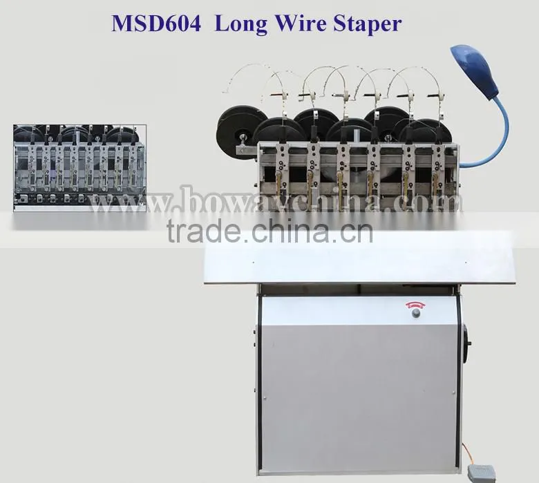 Flat and Saddle electric industrial booklet wire stapling publisher machine