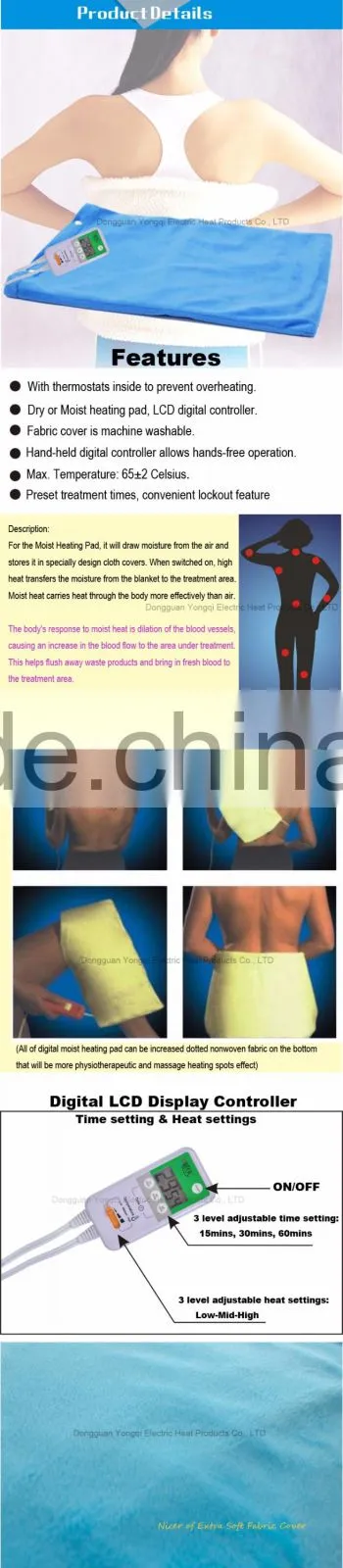 Automatic Switch moist heating pad. Rehabilitation Therapy type medical heating pad