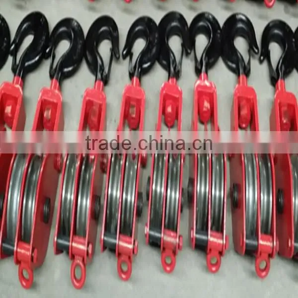 Generel heavy duty hook type snatch triple pulley block