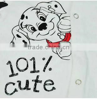 knitted baby romper,cow style baby rompers,100%cotton interlock baby wear