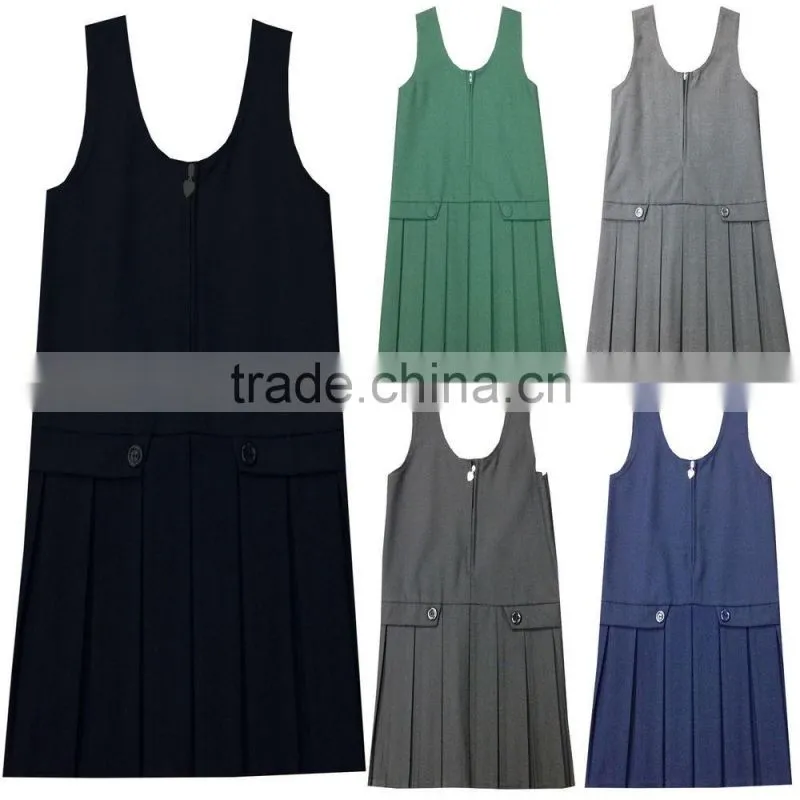 Girls school uniform pinafore, pinafore school uniform, cotton pinafore dress