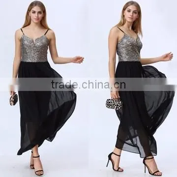Long Chiffon New Style Western Party Wear Woman Off The Shoulder Best Pattern One Piece Sale Evening Dress