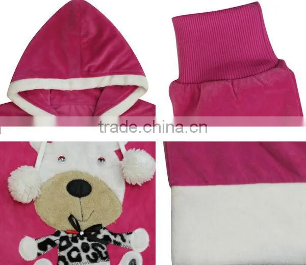 wholesale fashion new design winter comfortable velvet cheap woman funny pajamas