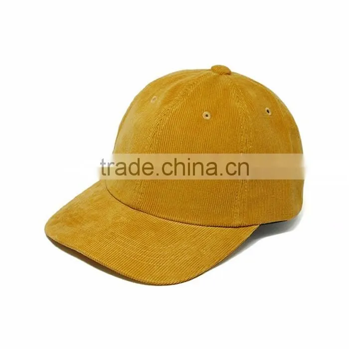 brimless velvet plain distressed baseball cap