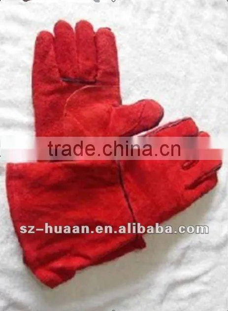 2012 hot sales cowhide welding goves/welding work gloves