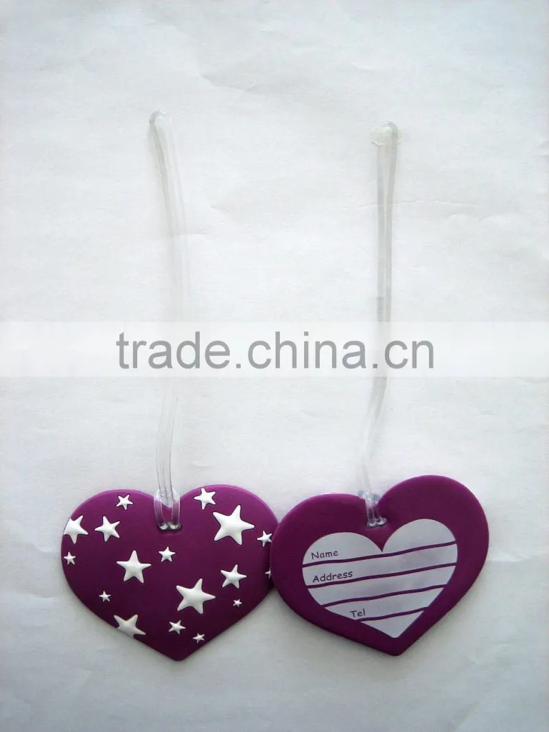3D cartoon PVC luggage tag