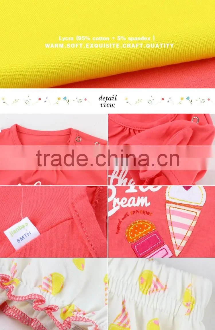 New arrival toddler summer outfits set fancy baby girl clothing sets