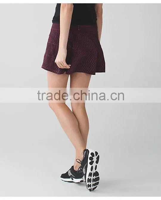 2016Fashion Cheap Sexy Running Tennis Skirt Women Badminton Wear Sportswear Tennis Skirt