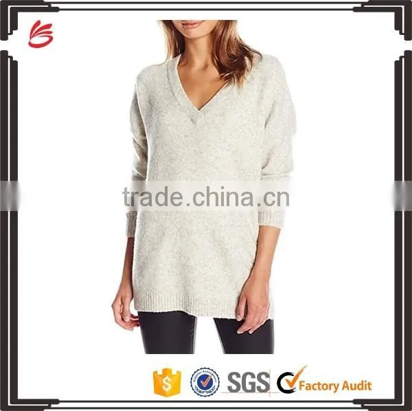 New style casual loose V-neck oversized long sweater for women