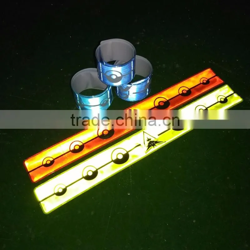 EN471 reflective PVC strapping band / stretch armband / unisex friendship bracelets