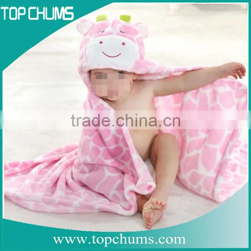 Top quality hot sale bathrobes for kids with print animal hooded from alibaba gold Supplier