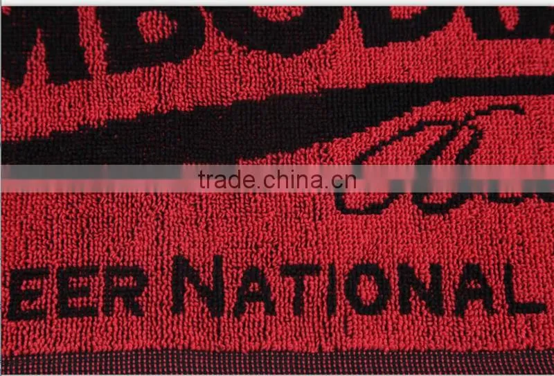 100% cotton yarn dyed figured gym towels