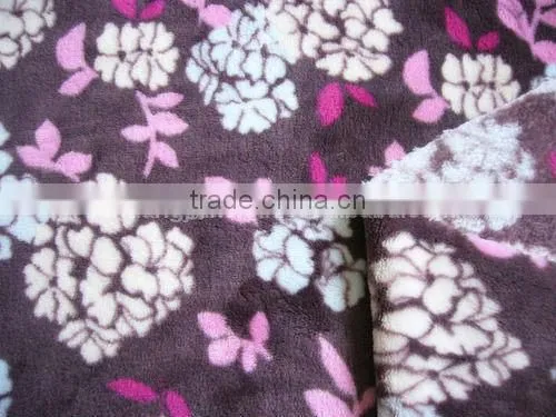 New arrived, 2013 middle east design pattern ,double-side ,surper soft ,printed flannel velvet fabric