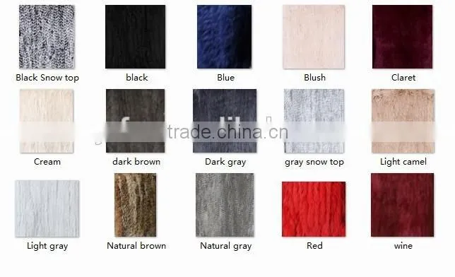YR677 Hot Sale Women Winter Fur Vest Knitted/2015 Fur Vest Tongxiang