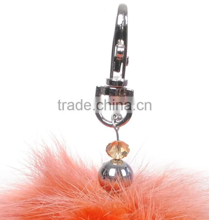 YR856 real fur raccoon fur ball accessory
