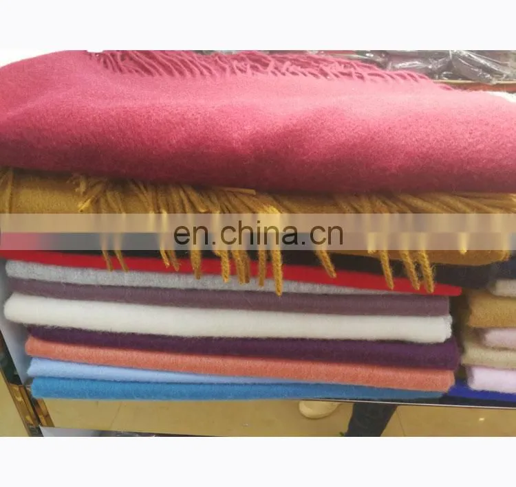 2017 High Quality Plain Color Pure Cashmere Scarf Wholesale