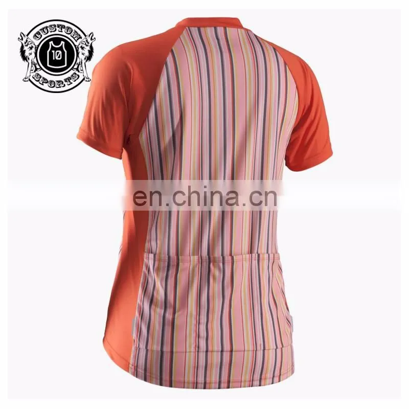 Cycling Jersey With Dri Fit fabric custom printing sport shirts