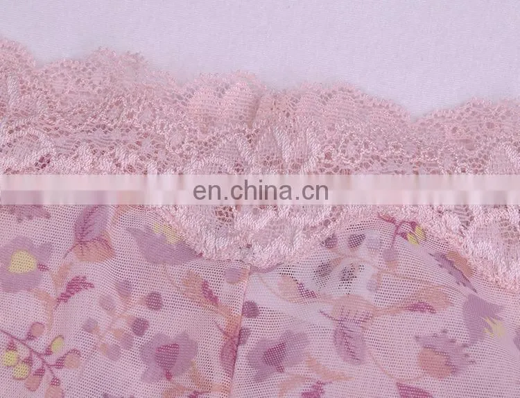Hot Design Fashion Young Girl Print and Lace Womens Boy Briefs